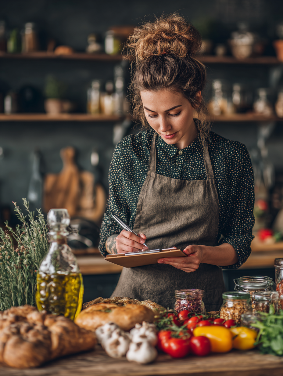 Farebná miska s čerstvým jedlom